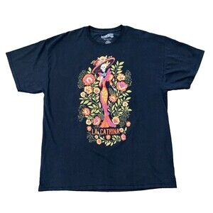 Fosforos Galileo "LA CATRINA" Short Sleeve Pull Over Graphic T-Shirt Size 2XL